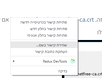 תמונה שמור קישור בשם