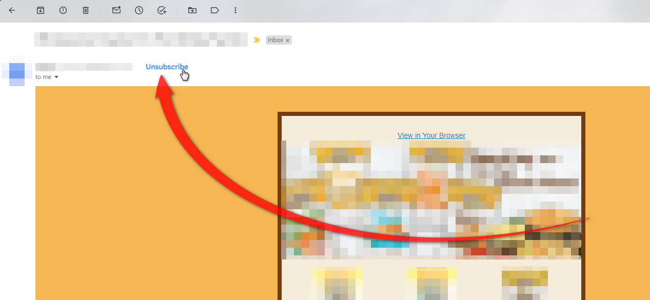 Unsubscribe in Gmail